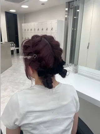 カラー ユイ☆ハイトーン ☆ブリーチデザインのヘアスタイル