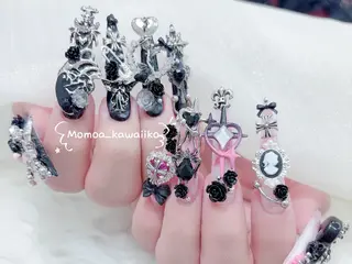 ネイル MoMoA Nail ネイル長さ出し専門店のネイルデザイン