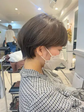 ショート カラー 山下夕月 ショート🫧ボブのヘアスタイル