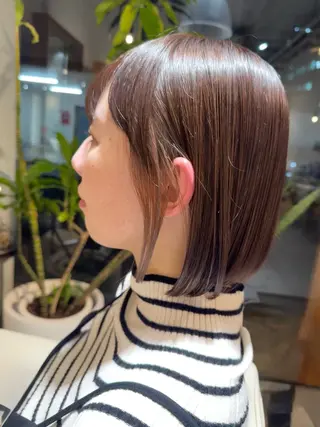 ミディアム カラー 安永 涼のヘアスタイル