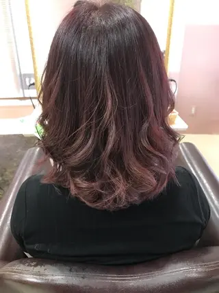 ミディアム カラー 山本 明弘のヘアスタイル