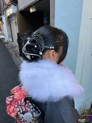 ミディアム カラー パーマ ヘアアレンジ メンズ 堀井 凌平のヘアスタイル