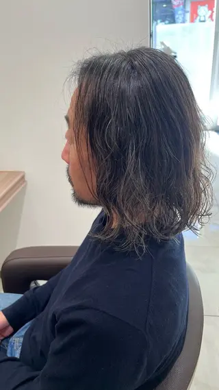 パーマ メンズ 【メンズパーマ✨️ フェザーパーマ】岩城のヘアスタイル