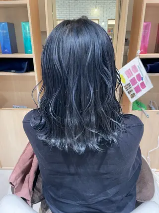 ミディアム カラー 南 颯七のヘアスタイル