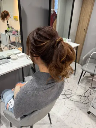 セミロング ヘアセット miyuのヘアスタイル