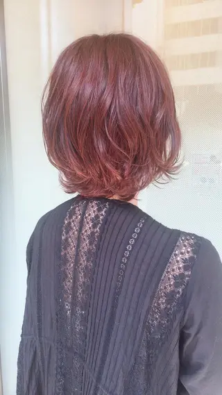 ショート カラー ラブーケ中川中島店 クラタチカコのヘアスタイル