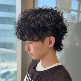 メンズ レイヤー モデル募集中下村 伯のヘアスタイル