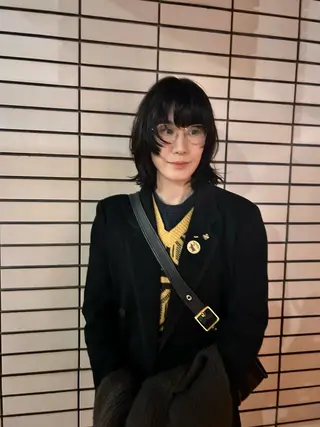 ミディアム カラー デザインカット/ パーマ/nanaのヘアスタイル