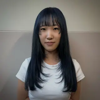 ロング INORI🐳/ ボ ブ/フェイスレイヤーのヘアスタイル