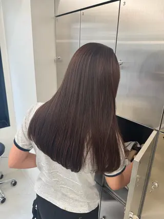 セミロング 透明感カラー 🎀まりねのヘアスタイル