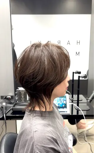 ミディアム HARUKI  MINATO Japan広島紙屋町店所属・hmj紙屋町店 脊戸智志のヘアスタイル