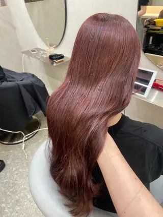 ロング カラー 新宿/韓国ヘア 中明度カラー/かやのヘアスタイル