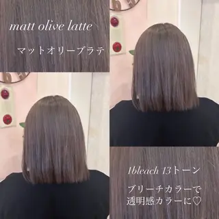 ミディアム カラー 韓国ヘア🧸髪質改善 🧸きくちみさきのヘアスタイル