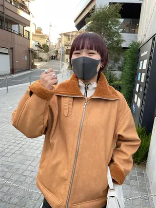 ショート カラー パーマ ヘアアレンジ メンズ キッズ ネイル マツエク・マツパ アイブロウ パーマ/透明感カラー /ボブ/吉田一生のヘアスタイル