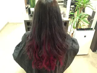 ロング カラー 💓シールエクステ ルミエールのヘアスタイル