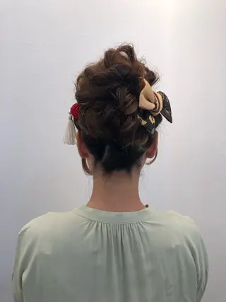 ヘアアレンジ Ruang所属・ツノガイ エリのヘアスタイル
