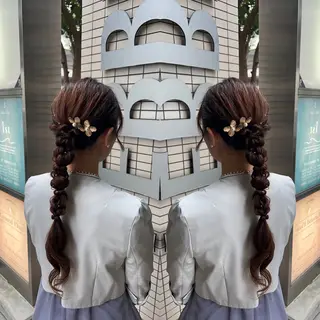 ロング ヘアアレンジ レイヤー/ボブ/ ミニボブ/AOIのヘアスタイル