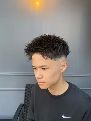 ショート パーマ メンズ 【men's Lapis横浜】海人のヘアスタイル