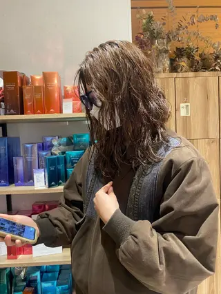 セミロング パーマ パーマ指名No1 /namiのヘアスタイル