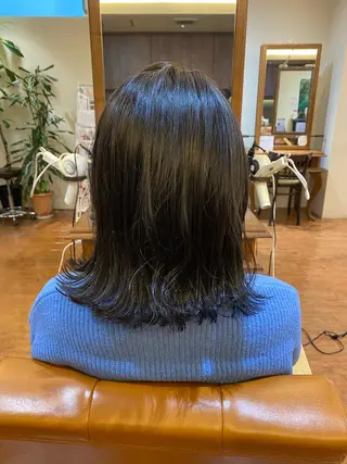 ミディアム カラー Eri 🌿透明感カラーのヘアスタイル