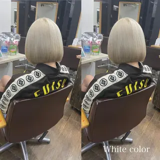 ショート カラー ヒカ/外国人風 デザインカラーのヘアスタイル