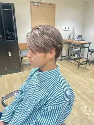 ミディアム カラー メンズ eir心斎橋店所属・心斎橋/ハイトーン/ RENのヘアスタイル
