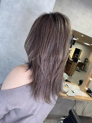 ミディアム カラー RIENS♡xrea 山本優舞のヘアスタイル