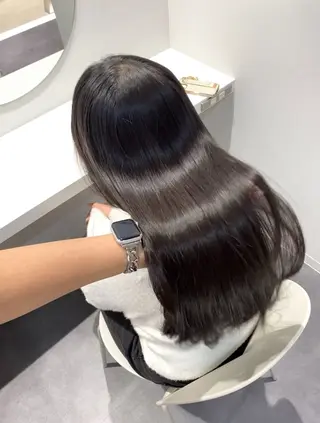 ロング カラー 髪質改善水素TR× レイヤーカット/熊澤のヘアスタイル