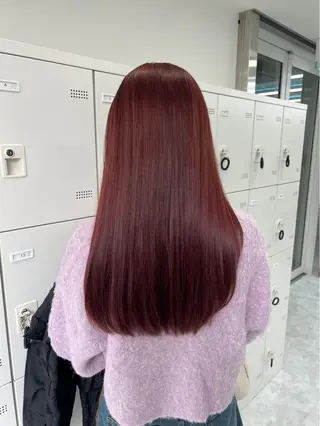 ロング カラー kazuki🍑韓国 トレンド暖色🫗のヘアスタイル