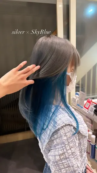 カラー 🍓URARA 🥀最強ハイトーン❤のヘアスタイル