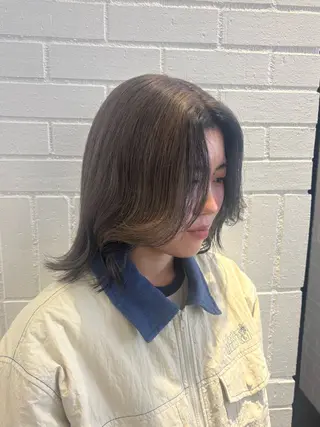 ミディアム カラー ハイトーン sala 透明感🎀💭のヘアスタイル