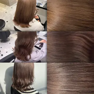 ミディアム カラー ヘアアレンジ 💖うる艶カラー💖 モデル募集💖のヘアスタイル