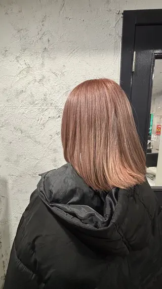 カラー 垢抜けナチュラル🧸 柔らかベージュ🫖のヘアスタイル