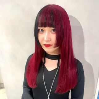 ロング カラー デザインカラー/パー マ🦖外岡咲希🦖のヘアスタイル