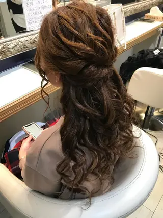 ロング カラー ヘアアレンジ 【enil代表】 杉林和哉のヘアスタイル
