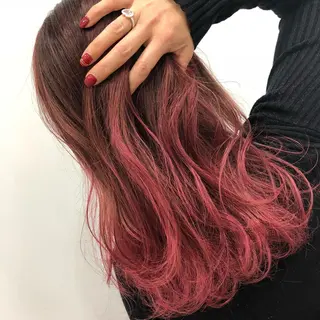 セミロング カラー 佐々木 好乃のヘアスタイル