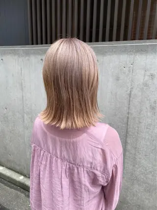 ミディアム 柳川沙羅 🌿透明感カラーのヘアスタイル