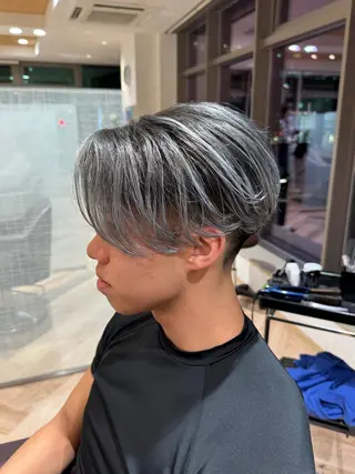 ショート カラー メンズ メンズ特化/ センターパート/八谷のヘアスタイル