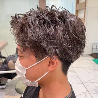 ショート カラー パーマ メンズ 【メンズ縮毛矯正】 田中秀斗のヘアスタイル