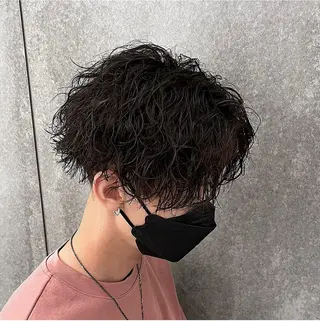 ミディアム パーマ メンズ 瀧野 翔吾【メンズ特化】のヘアスタイル