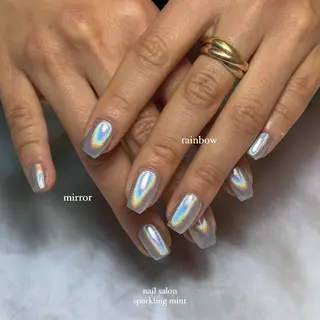 ネイル sparkling mint【スパークリングミント】所属・natsuki 🎀💎モデル様募集のネイルデザイン