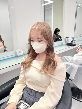 ロング カラー 💖ミルクティー💖 あかり💖のヘアスタイル