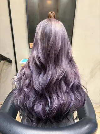 ロング カラー みわ/博多 ブリーチ/メンズヘアのヘアスタイル