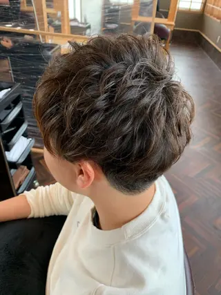 ショート パーマ メンズ FLAGS YAMATOのヘアスタイル