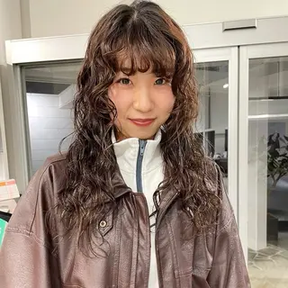 ロング パーマ パーマ/ブリーチ🐏 モデル募集中 ナナホのヘアスタイル
