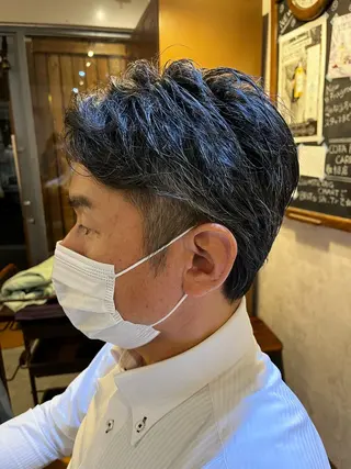 ショート メンズ Hair relaxation drop大森所属・佐藤槙哉 サトウシンヤのヘアスタイル