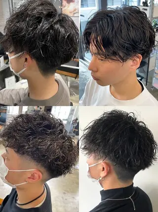 パーマ 銀座✨綺麗になれる ストレート✨中山蓮のヘアスタイル