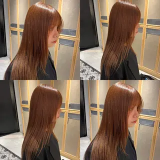ロング カラー ナミ🩶暗髪/暖色 ❤️/透明感/縮毛のヘアスタイル