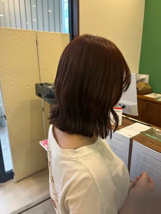 ミディアム 水木 里咲のヘアスタイル