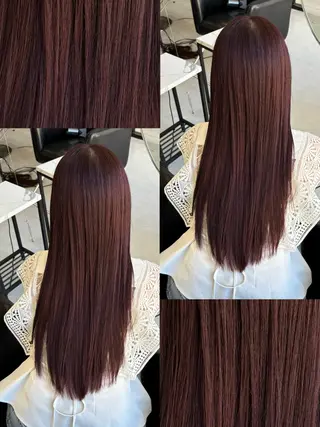 ロング カラー fudge所属・MaisonHALU 松浦光咲のヘアスタイル